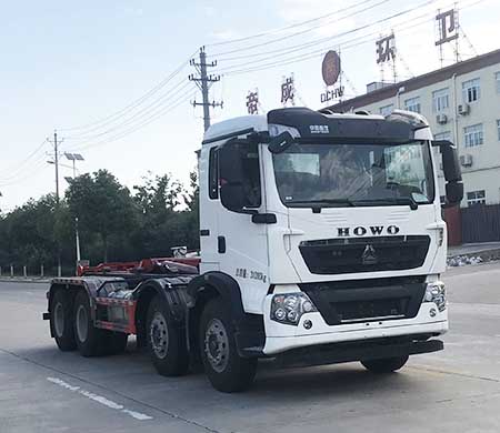 重汽前四后八勾臂式垃圾車(chē)